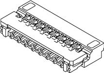 Molex-5035662500 Connector FFC-FPC Conn FPC Connector SKT 25 POS 0.3mm Solder RA SMD Easy-On™ T/R