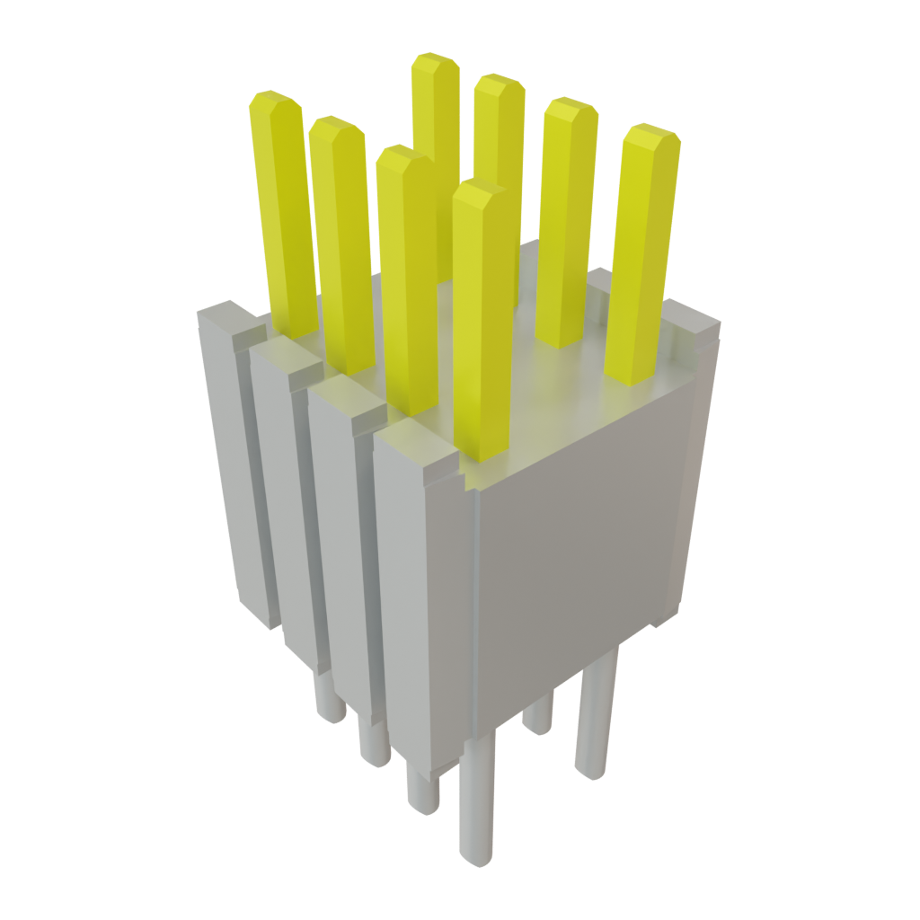 Samtec-DWM-04-52-L-D-200 Steckverbinderleisten und Leiterplattenbuchsen Conn Board Stacker HDR 8 POS 1.27mm Solder ST Thru-Hole Layer