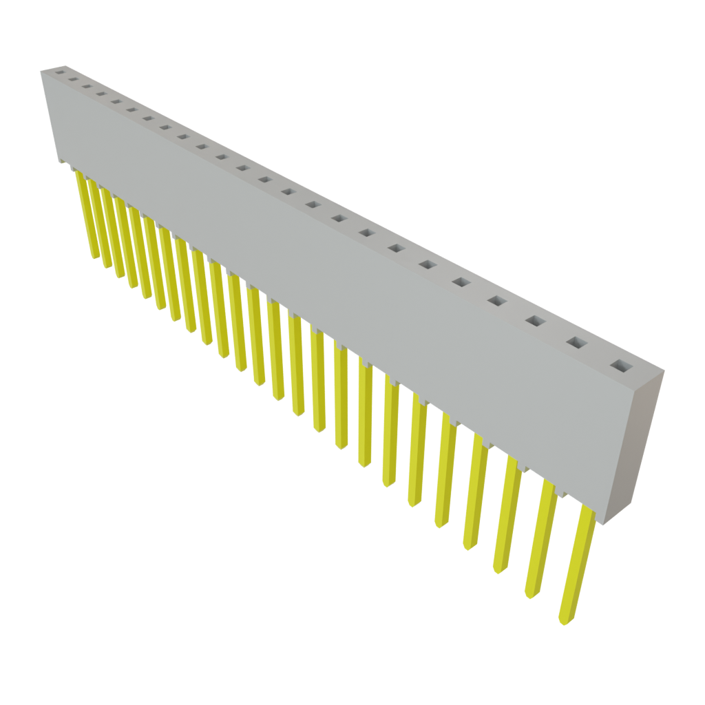 Samtec-SSQ-124-03-T-S Steckverbinderleisten und Leiterplattenbuchsen Conn Socket Strip SKT 24 POS 2.54mm Solder ST Top Entry Thru-Hole Bulk