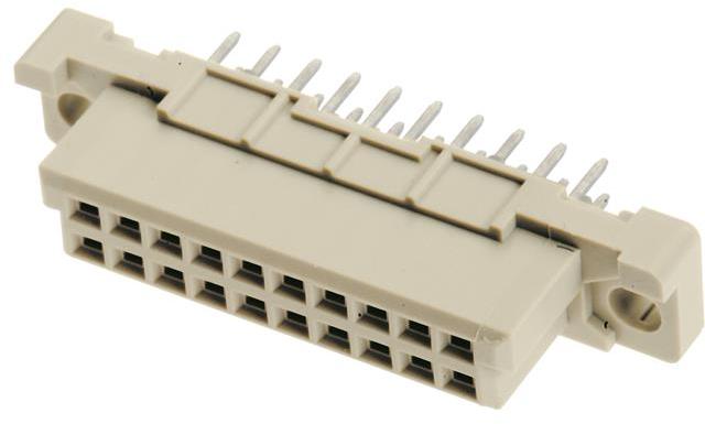 HARTING-09242206825 Face arrière de raccordement Conn DIN 41612 F 20 POS 2.54mm Solder ST Thru-Hole