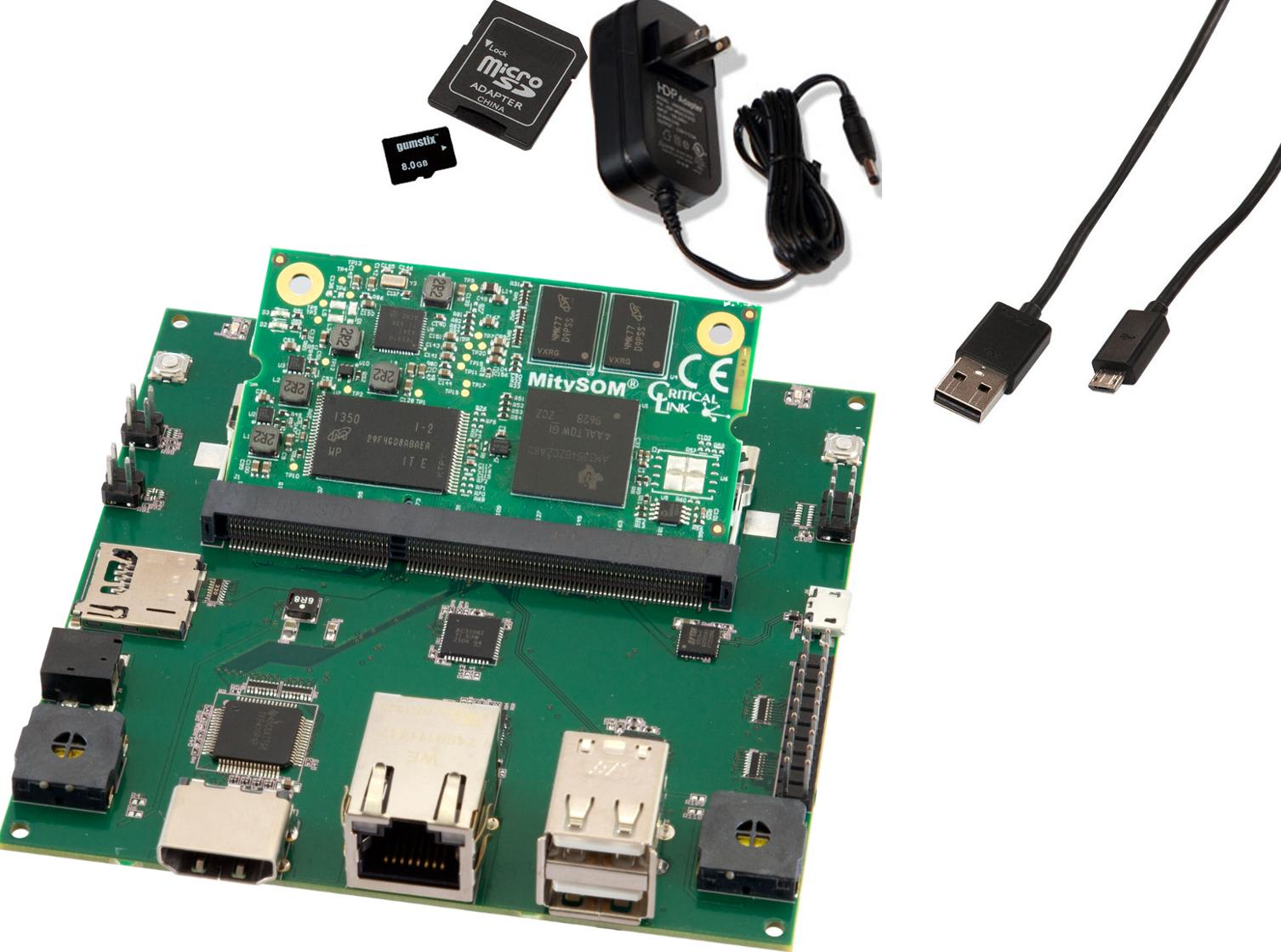 Gumstix, Inc-KIT286 Eingebettete Systementwicklungsboards und -kits MITYSOM-335X System on Module - SOM Development Kit Yocto Linux
