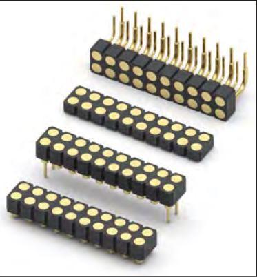 Mill-Max-499-10-214-10-008000 Steckverbinderleisten und Leiterplattenbuchsen Conn Spring Loaded Connector SKT 14 POS 2.54mm Solder RA Thru-Hole