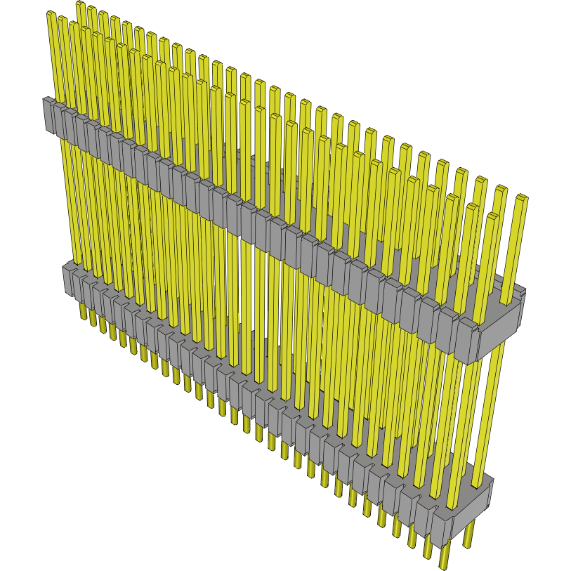 Samtec-DWM-30-61-G-D-680 Steckverbinderleisten und Leiterplattenbuchsen Conn Board Stacker HDR 60 POS 1.27mm Solder ST Thru-Hole Tube