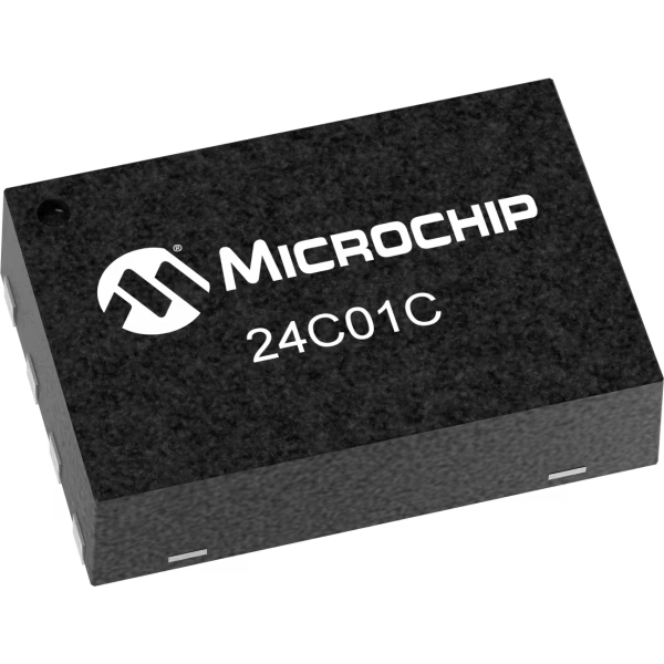 Microchip Technology-24C01CT-I/MNY EEPROM EEPROM Serial-I2C 1K-bit 128 x 8 5V 8-Pin TDFN EP T/R