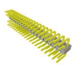 Conn Jumper M 40 POS 2.54mm Solder ST Thru-Hole Tube