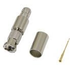 Switchcraft-UHDMB55 Connector RF Conn Micro BNC 0Hz to 12GHz 75Ohm Crimp ST Cable Mount PL Bulk