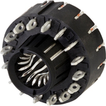 SheerPwr Circular Power connectors 6.0mm receptacle vertical press-fit 16 contact beams