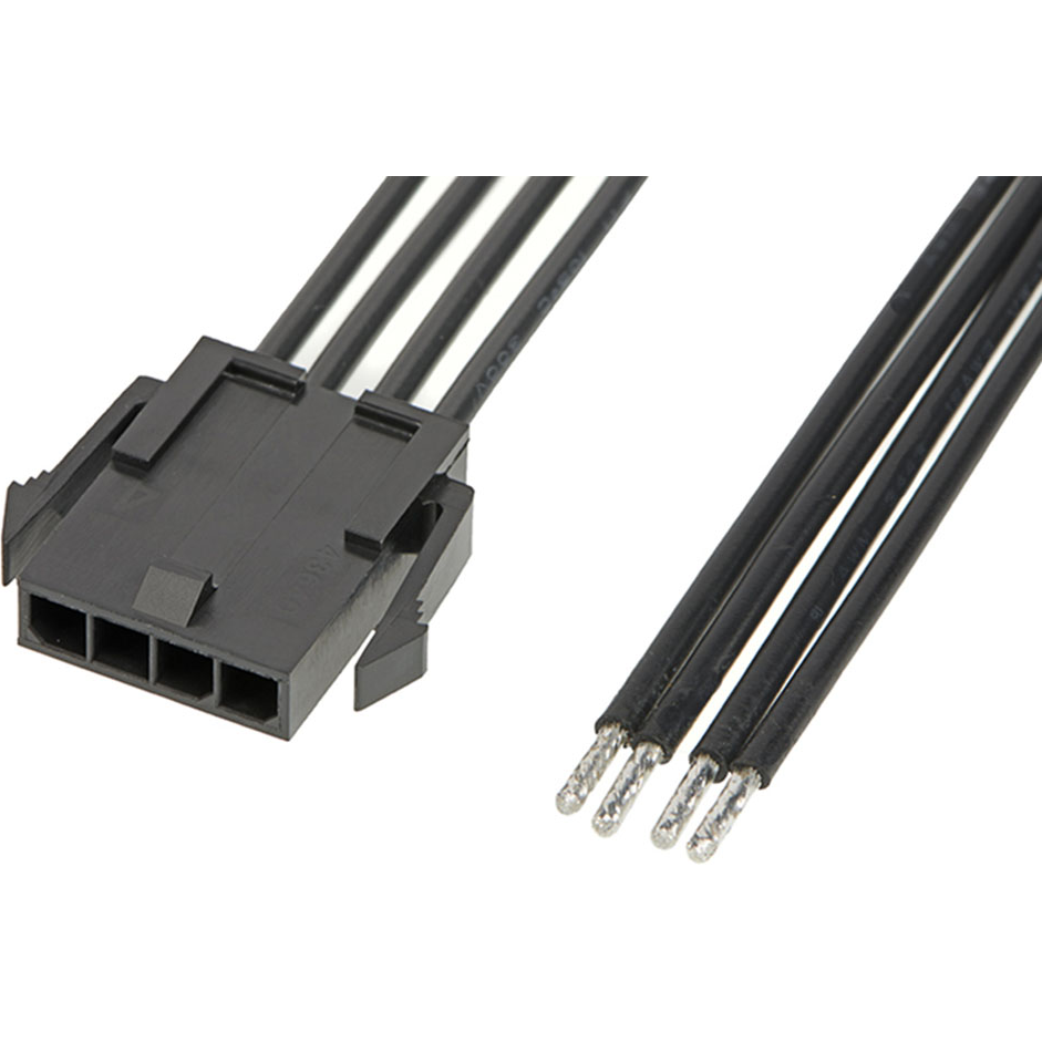Molex-2147532042 其他电缆组件 Cable Assembly UL 10002 0.3m 18AWG Wire to Board 4 POS M Crimp Bag