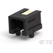 TE Connectivity-215876-2 Connector Telephone and Telecom Conn RJ-14 F 6 POS 1.27mm Solder RA Thru-Hole 4 Terminal 1 Port Cat 3 T/R