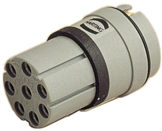 HARTING Technology Group-09150073101 Connector Accessories Connector Accessories Insert Straight Polyamide Pebble Gray