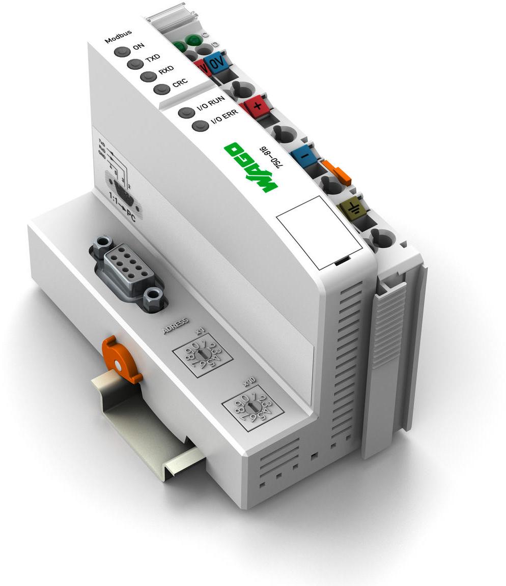 WAGO-750-816 Verschiedene Produkte MODBUS PROGRAMMABLE FIELDBUS CONTROLLER RS 232 / 12 - 1152 kBaud DIGITAL AND ANALOG SIGNALS