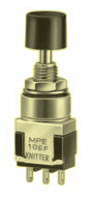 knitter-switch-MPE106D Switch Push Button Switch Push Button ON ON SPDT Round Plunger 6A 250VAC 30VDC Alternate Panel Mount Solder Lug