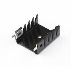 Assmann WSW components, Inc-V8502A1 Disipador de calor Heat Sink Passive TO-220 Twisted Thru-Hole Aluminum 1050 20°C/W Black Anodized