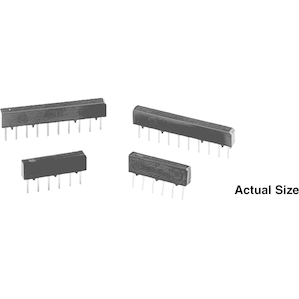 Vishay-TSP1003H1002BUF Widerstandsnetzwerke und -Anordnungen Res Thin Film NET 10K Ohm 0.1% 0.5W(1/2W) ±50ppm/°C ISOL Molded 10-Pin SIP Pin Thru-Hole