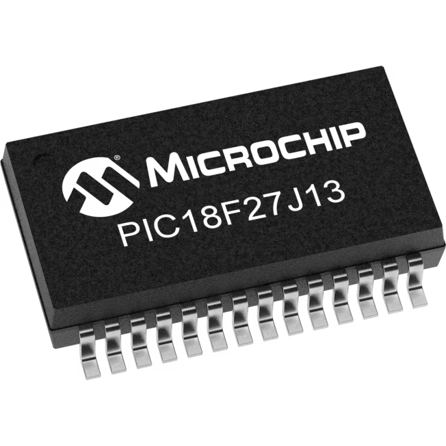Microchip Technology-PIC18F27J13-I/SS Microcontrollers - MCUs MCU 8-bit PIC RISC 128KB Flash 2.5V/3.3V Automotive AEC-Q100 28-Pin SSOP Tube