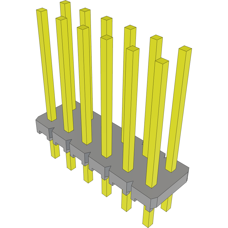 Samtec-MTLW-106-22-L-D-440 Steckverbinderleisten und Leiterplattenbuchsen Conn Unshrouded Header HDR 12 POS 2.54mm Solder ST Top Entry Thru-Hole Bulk