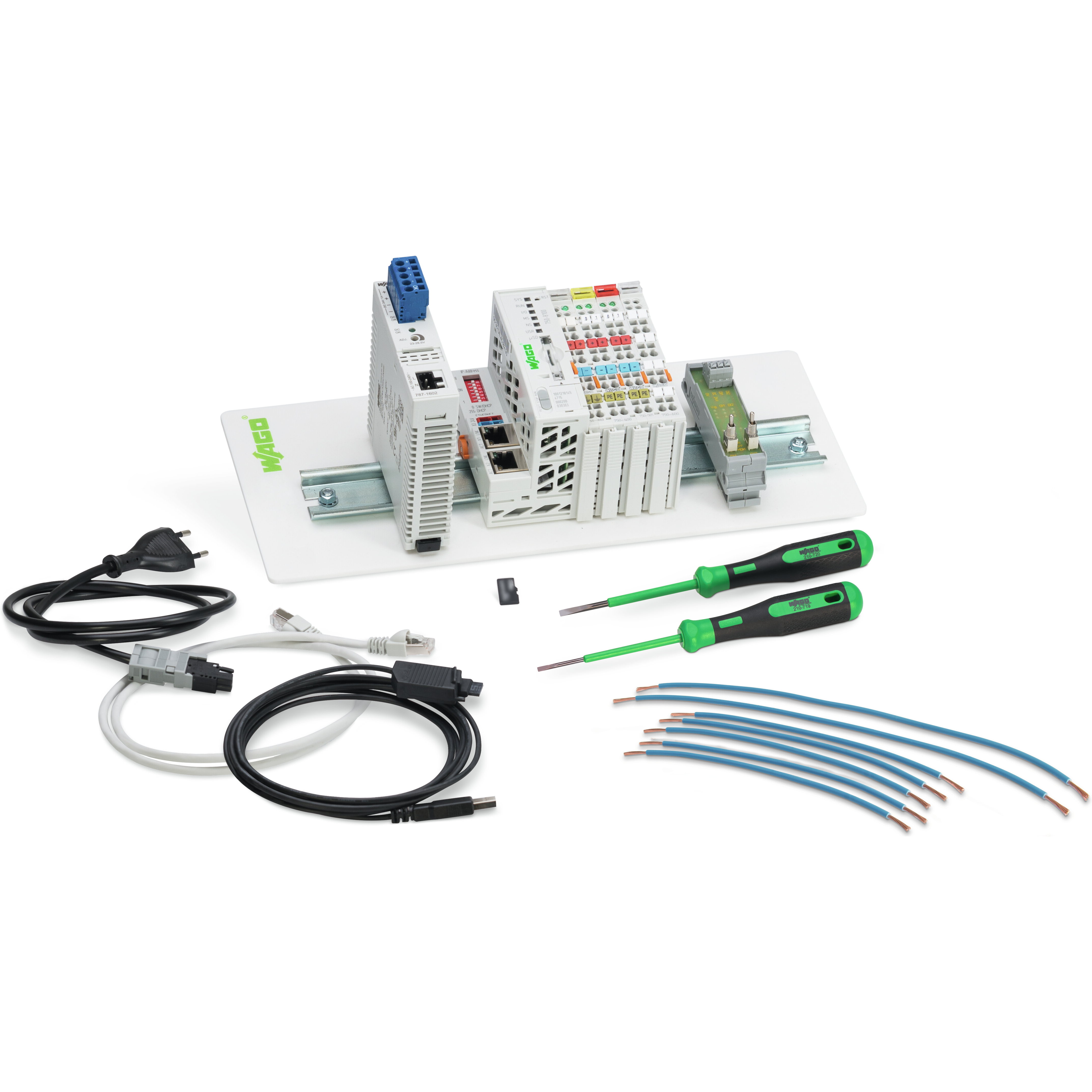 WAGO-8003-099/750-8100 Juegos de componentes Starter kit, with PFC100 Controller, 1076.4 g