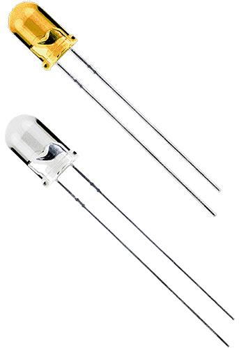 VCC (Visual Communications Company, LLC)-LTH5MM12VFR4700 LEDs LED Uni-Color Yellow 590nm 2-Pin T-1 3/4 Bag