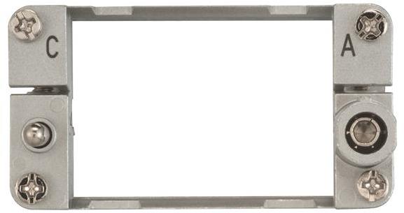 HARTING Technology Group-09140100303 Connector Accessories Connector Accessories Hinged Frame Straight Zinc Die Cast Han-Modular® Bag