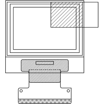 Vishay-OLED-096O064A-BPP3N00000 Modules OLED 96x64Pixels Blue OLED Display Display 3V 25-Pin