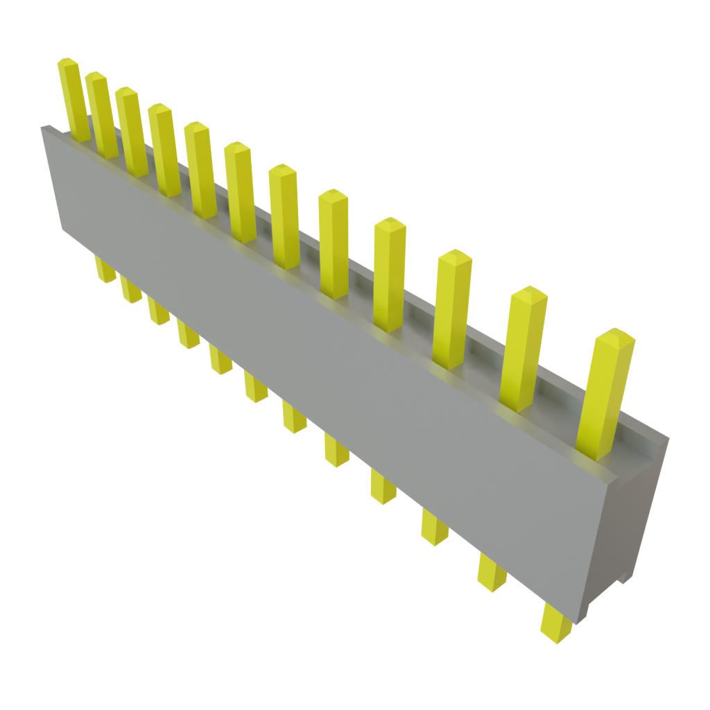 Samtec-DW-12-07-G-S-200 连接器插头及 PCB 插座 Conn Board Stacker HDR 12 POS 2.54mm Solder ST Top Entry Thru-Hole Bulk