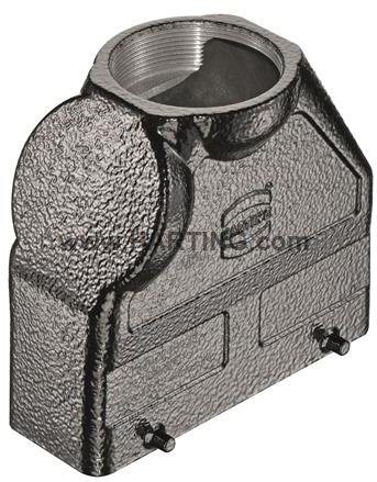 HARTING-19307240429 Schrumpfbalgenadapter Hood 180° 24B Shell Size Powder Aluminum Die Cast Double Lock Han®