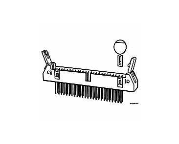 Amphenol Communications Solutions-65863-091LF Steckverbinderleisten und Leiterplattenbuchsen Quickie Header, Wire to Board Connector, Double Row, 50 Positions, 2.54 mm (0.1 in.), Vertical, Eject Latch Header 0.76 um (30 uin) Gold Mating Plating