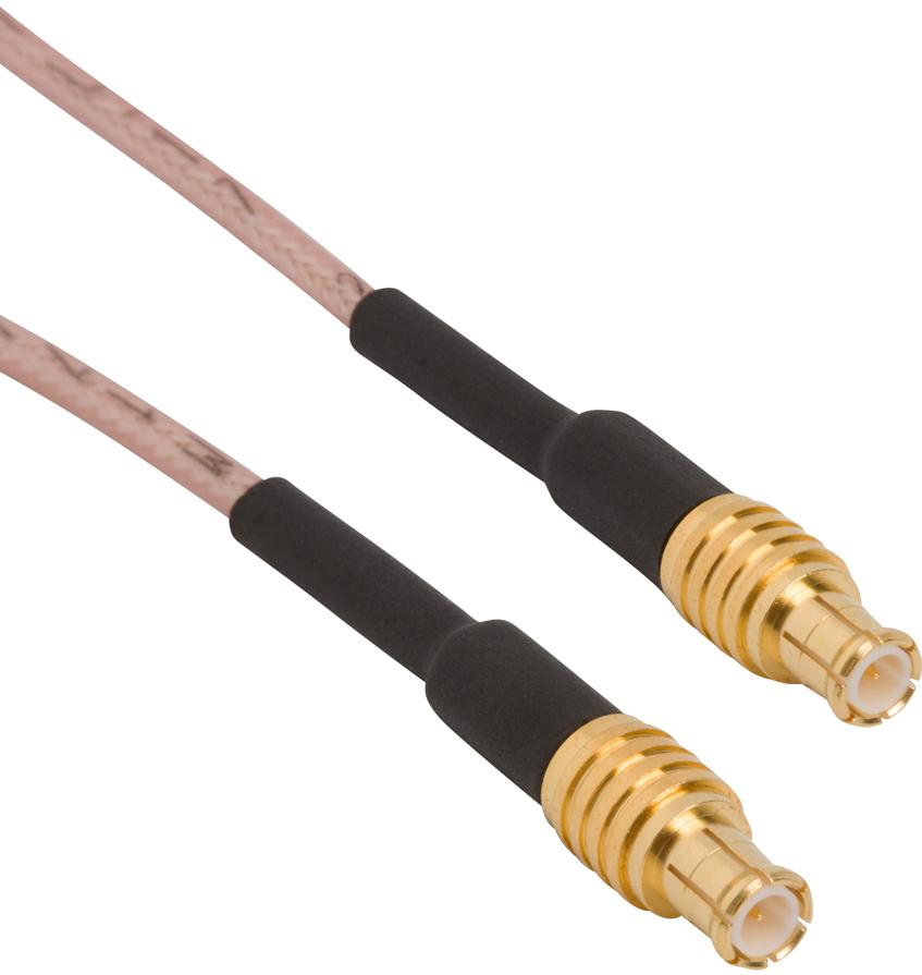 Amphenol RF-255101-08-M0.50 Cable Assembly Coaxial Cable Assembly Coaxial 0.5m MCX to MCX M-M Bag