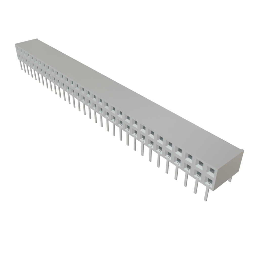 Samtec-BCS-132-L-D-HE Piastre connettori e prese PCB Conn Socket Strip SKT 64 POS 2.54mm Solder RA Side Entry Thru-Hole TIGER CLAW™ Tube