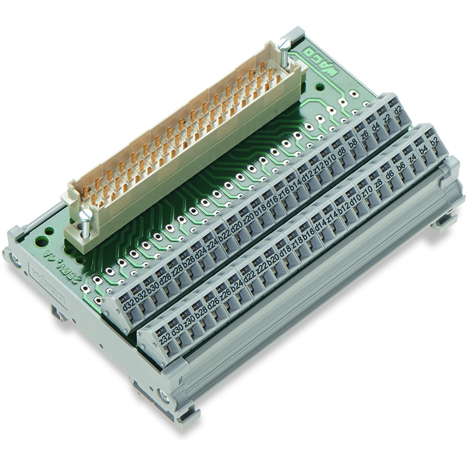 WAGO-289-436 Moduli di interfaccia Interface Module, with Male Connector, type F, 48-Pole, for Connectors Per DIN 41612, Vertical Mounting