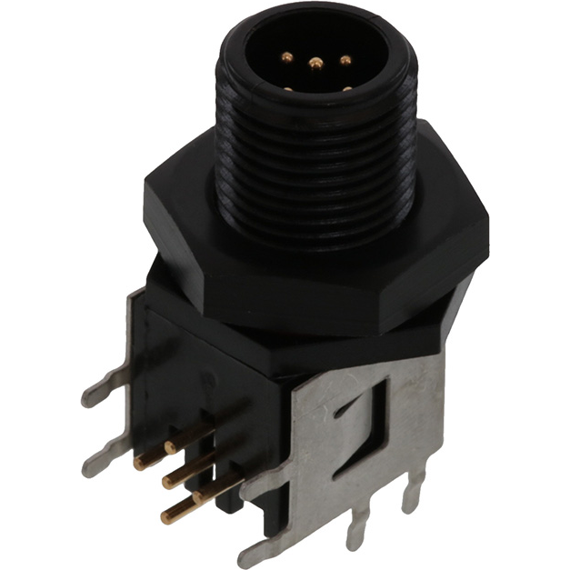 Molex-8R5L570005 Connettore circolare Conn M12 Circular PIN 5 POS Solder RA Thru-Hole 5 Terminal 1 Port