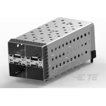 TE Connectivity-1-2007637-5 Steckverbinder, Telefon und Telekommunikation Conn SFP+ RCP 80 POS 0.4mm Press Fit RA Thru-Hole 80 Terminal 4 Port Package
