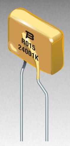 Bourns-MF-R016/600-A-2 Fusibile resettabile PTC PTC Resettable Fuse 0.16A(hold) 0.32A(trip) 250VDC 3A 1W 7s 4Ohm Radial 16 X 6 X 12.6mm