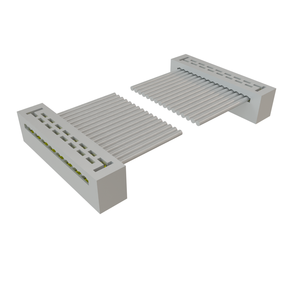 Samtec-TCSD-08-D-08.00-01-N Flachband Kabelbaugruppen Cable Assembly 0.203m 28AWG 1mm 16 to 16 POS IDC Connector to IDC Connector F-F TIGER EYE™ Bulk