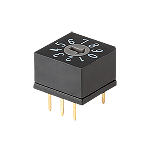 Switch DIP N.O./N.C. SP10T 10 Recessed Slotted 0.15A 42VDC PC Pins 2.54mm Thru-Hole Tube