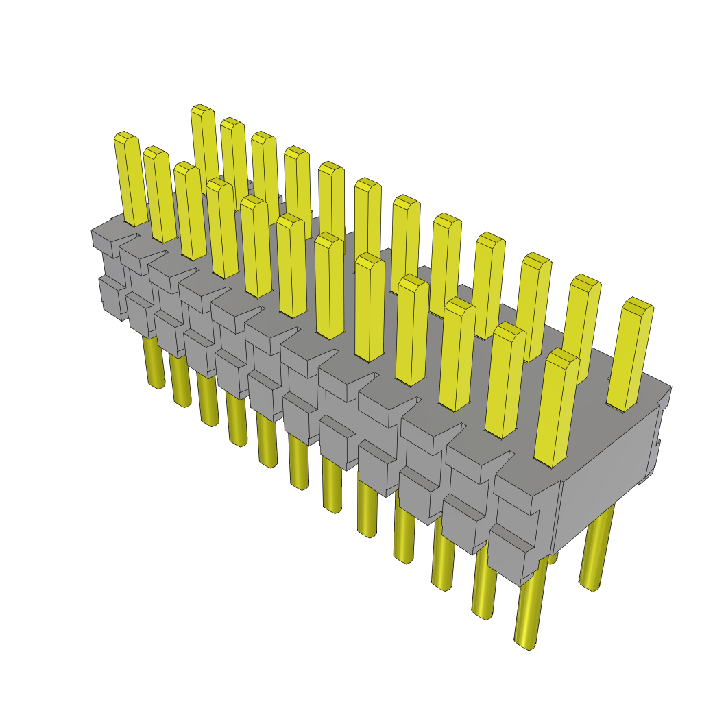 Samtec-TMS-112-02-G-D Steckverbinderleisten und Leiterplattenbuchsen Conn Unshrouded Header HDR 24 POS 1.27mm Solder ST Top Entry Thru-Hole Tube