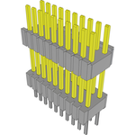 Conn Board Stacker HDR 20 POS 1.27mm Solder ST Thru-Hole Tube