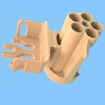 Conn Housing M 5 POS Crimp ST Cable Mount Light Gray