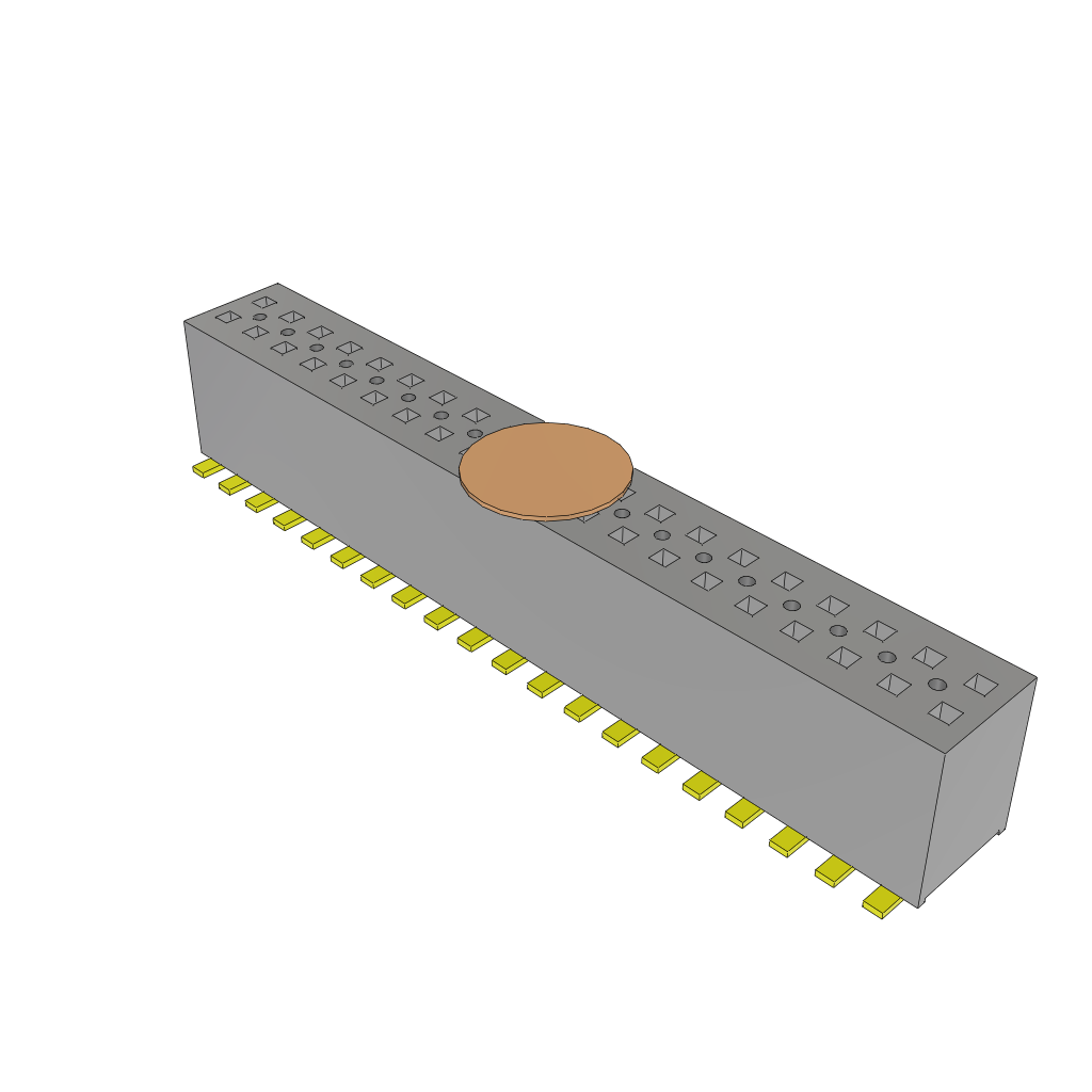 Samtec-FLE-120-01-G-DV-K Steckverbinderleisten und Leiterplattenbuchsen Conn Socket Strip SKT 40 POS 1.27mm Solder ST Top Entry SMD Tube