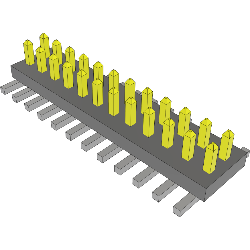 Samtec-FTS-112-03-F-DV Steckverbinderleisten und Leiterplattenbuchsen Conn Unshrouded Header HDR 24 POS 1.27mm Solder ST Top Entry SMD Tube