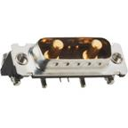 Amphenol Communications Solutions-10070158-00419XLF Steckverbinder, D-Sub D-Sub MicroTCA Connectors, Input Output Connectors, Single PCB Connector 24A 48V, Pin-in-Paste, Insert UNC 4.40, Carton Box