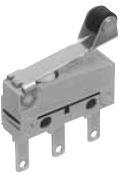 Panasonic Industry-ABS5516549 Switch Snap Action Switch Snap Action N.O./N.C. SPDT Roller Lever 0.1A 30VDC 0.59N Thru-Hole PC Pins Carton/Case