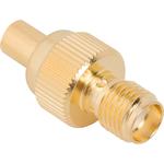 Conn SMA-MCX Adapter 0Hz to 6GHz 50Ohm ST F/F Gold