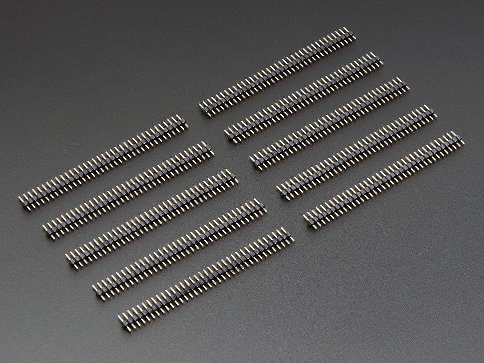 Adafruit Industries-3009 Steckverbinderleisten und Leiterplattenbuchsen 36-pin 0.1 Short Break-away Male Header - Pack of 10