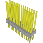 Conn Unshrouded Header HDR 30 POS 1.27mm Solder ST Top Entry Thru-Hole Tube