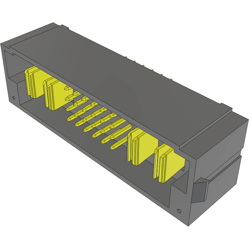 Samtec-MPTC-02-24-02-6.30-01-T-V Connector Headers and PCB Receptacles Conn Shrouded Header (4 Sides) HDR 4Power/24Signal POS 1.88mm/2mm Solder ST Top Entry Thru-Hole PowerStrip™ Tray