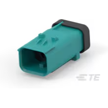 TE Connectivity-2338211-1 Einzeladersteckverbinder, Gehäuse Conn Housing M 4 POS 5.3mm Crimp ST Cable Mount Water Blue Bag