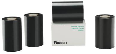 Panduit-RHEH4BL Prodotti vari Black, hybrid thermal transfer ribbon. Recommended for use with self-laminating, heat shrink, component and non-laminated labels.