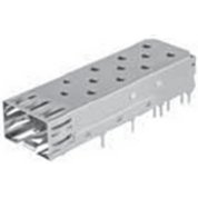 Pulse Electronics Corporation-SFPCAGE005-L Accesorios del conector Connector Accessories 1 Port Press Fit SFP Cage Copper Alloy Nickel Finish Tray