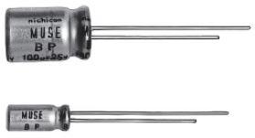 Nichicon-UES1V330MPM1TD Kondensator, Aluminium Cap Aluminum Lytic 33uF 35V 20% (10 X 12.5mm) Radial 5mm 1000h 85°C Ammo